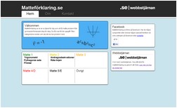 Avbild av hemsidan matteforklaring.se
