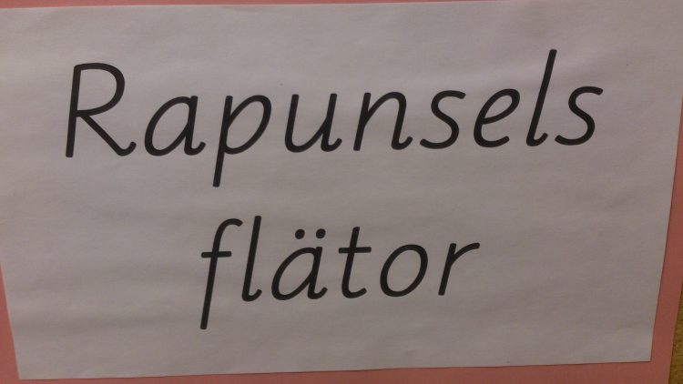 Texten "Rapunsels flätor".