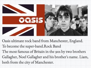 Oasis och text om oasis.