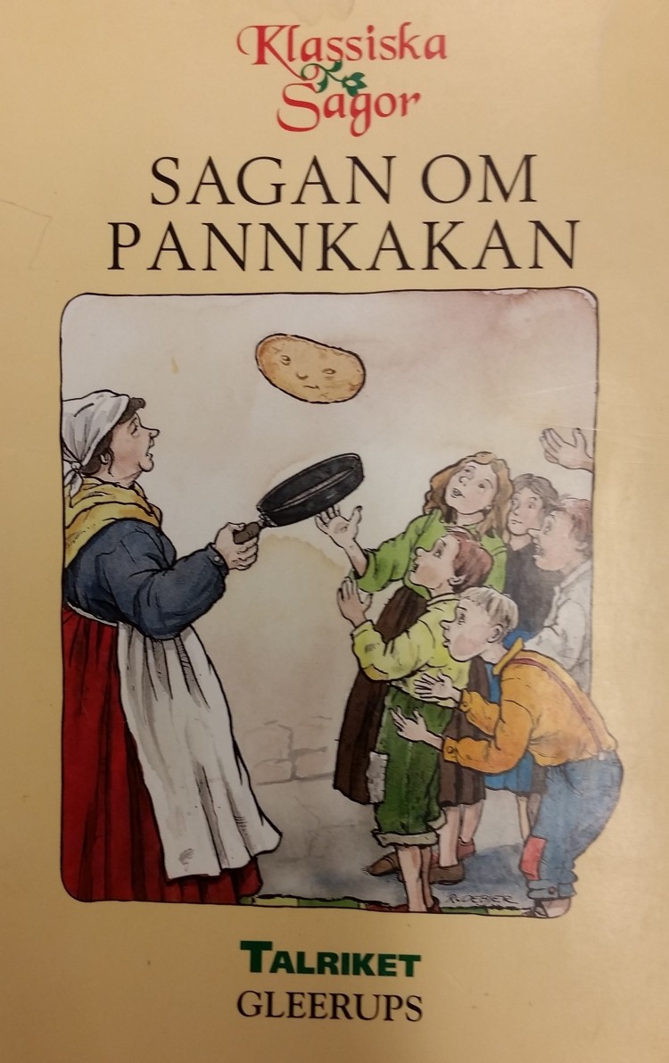 Bokomslag till sagan om pannkakan.