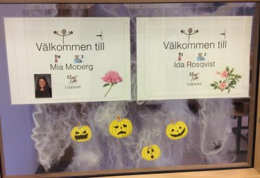 Bildstöd som visar välkommen till logopederna.