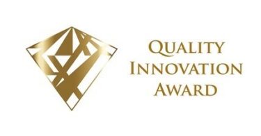 Texten "Quality innovation award".