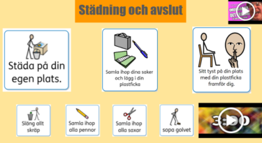 Bildstöd om städning.
