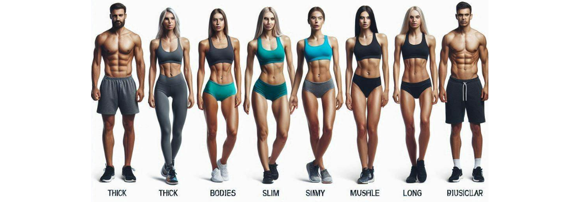 AI-genererad bild: Personer i träningskläder står på rad.