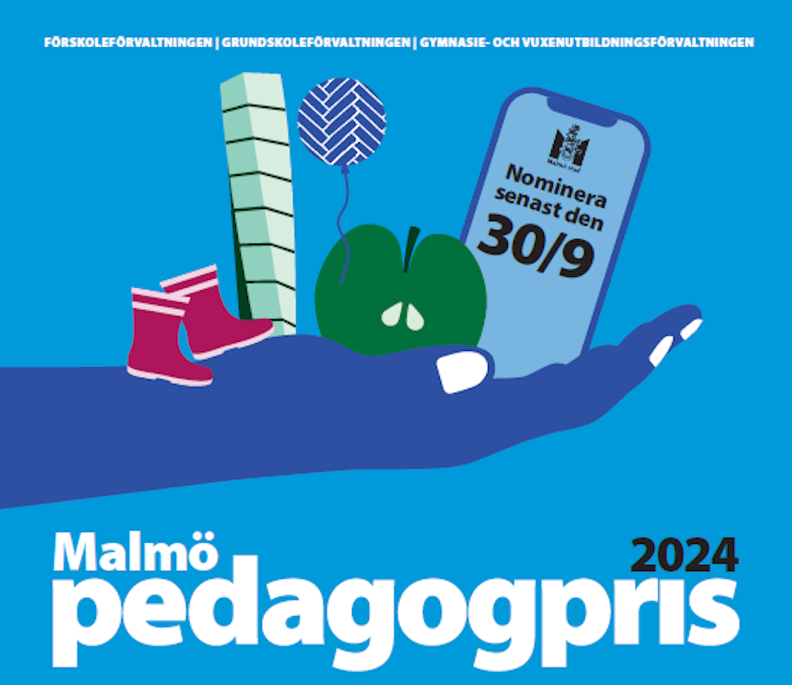 En illustration som påminner om att sista dagen att nominera till pedagogpriset är 30 september 2024.