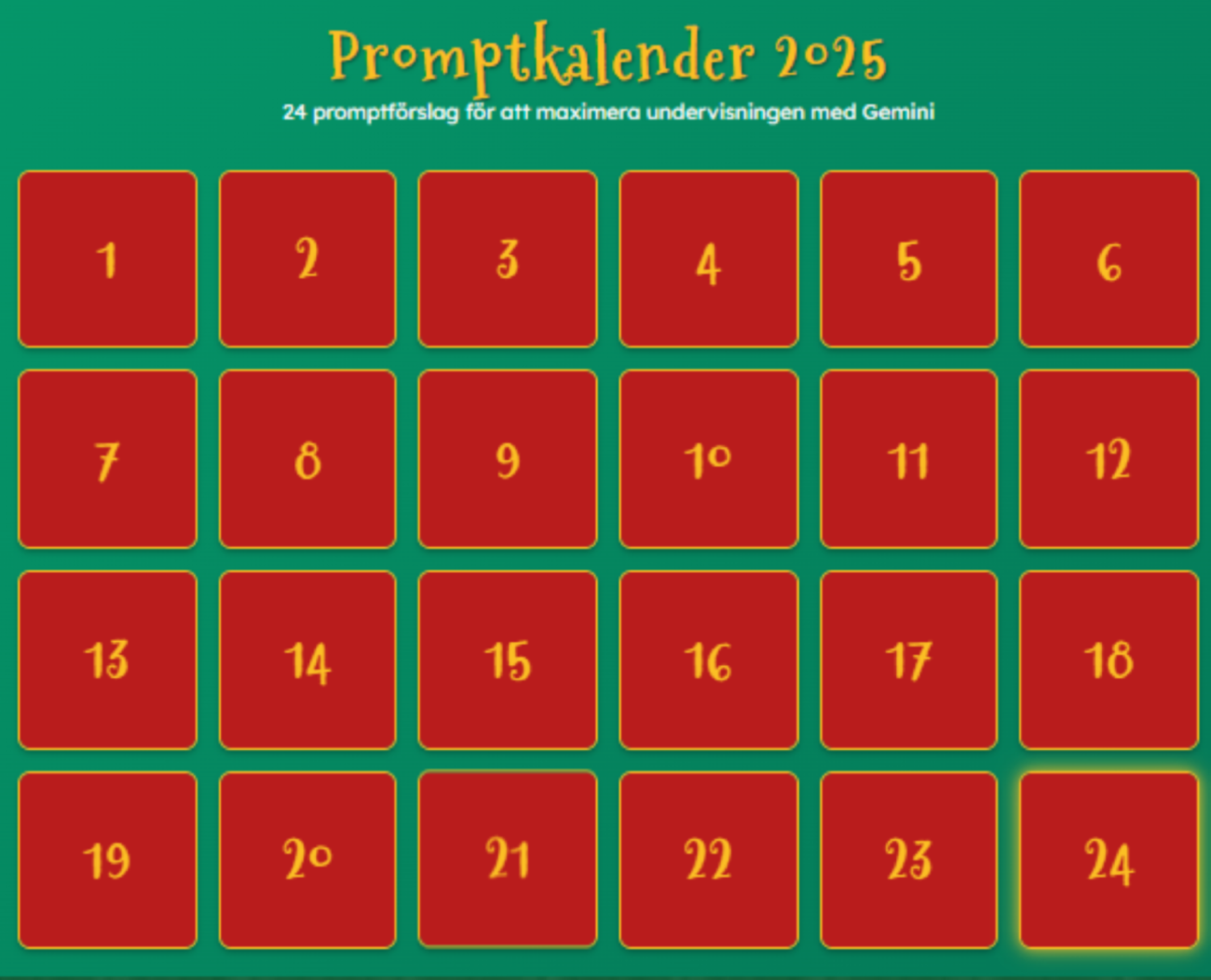Promptkalender 2025
