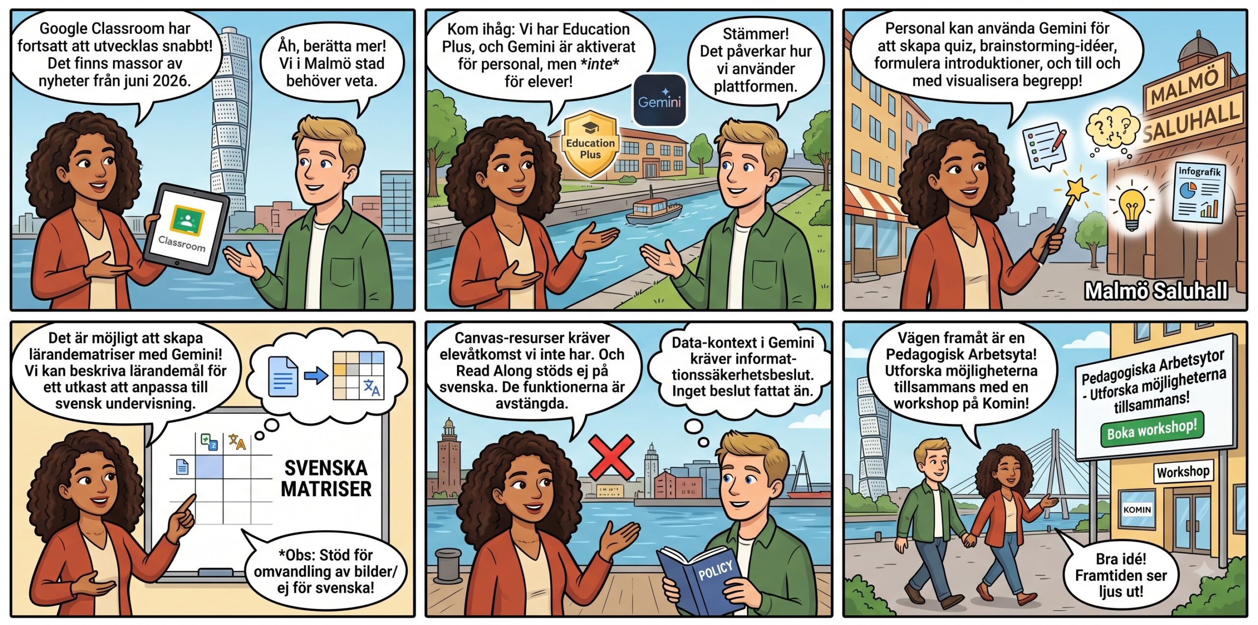 En serie om nyheter i Google Classroom